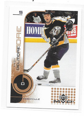 2002-03 Upper Deck MVP #105 Andy Delmore Nashville Predators
