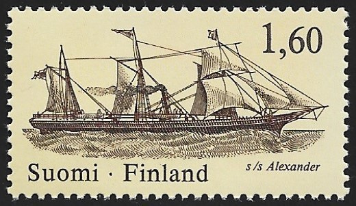 1986 FINLANDIA 88  s/s Alexander 1,60 mk ** LaPe 996