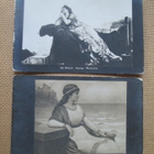 neljä vintage taidekorttia - 1900-luku alku - pikkukuva 2