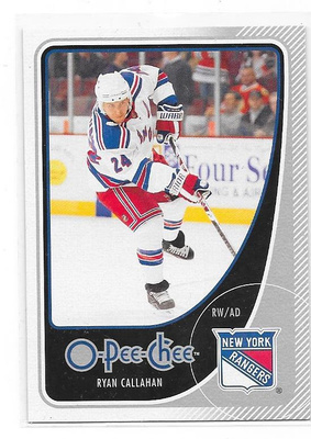 2010-11 OPC #423 Ryan Callahan New York Rangers