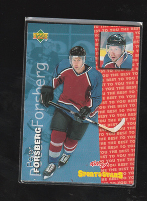 Peter Forsberg 1997 UD Kellogg's Sports Stars (Finland)