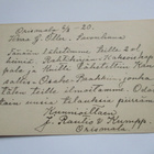 1920 Orismala As. ehiö Savonlinnan asemapäällikölle - pikkukuva 2