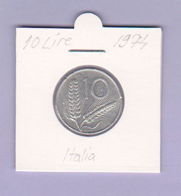 Italia 10 Lire v.1974 KM#93