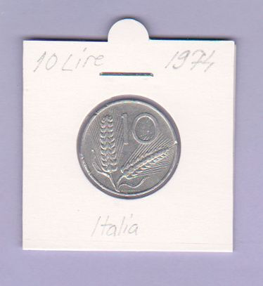 Italia 10 Lire v.1974 KM#93