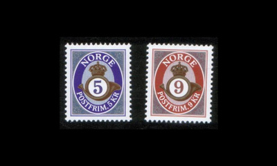 Norja 1415-6 ** Käyttösarja postitorvi (2002)