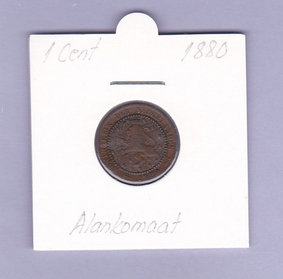 Alankomaat 1 Cent v.1880 KM#107.1