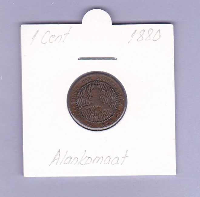 Alankomaat 1 Cent v.1880 KM#107.1