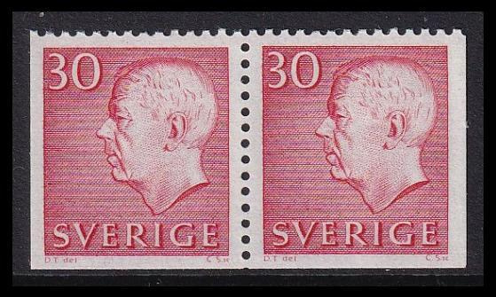 Ruotsi 551EEu ** Gustaf VI 30 öre (1966)
