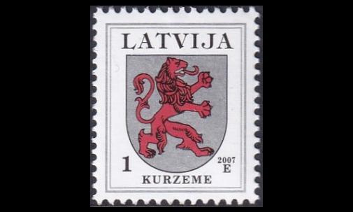 Latvia 371D_X ** Käyttösarja vaakuna 1 S -07 (1994)