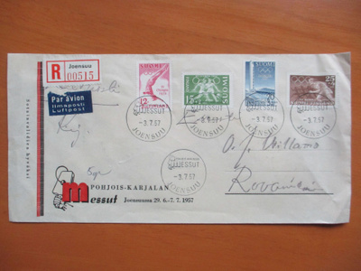1957 Joensuu Sotainvalidien R messukuori eversti Willamolle