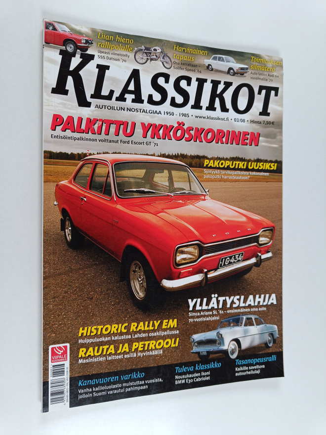 Klassikot 3/2008 : autoilun nostalgiaa 1950-1985