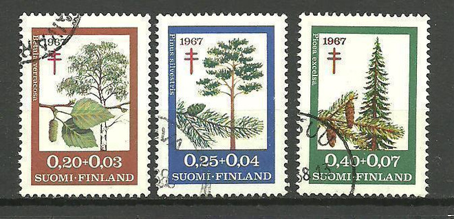 Tuberkuloosi-sarja puut 1967 - LaPe 623-625 o