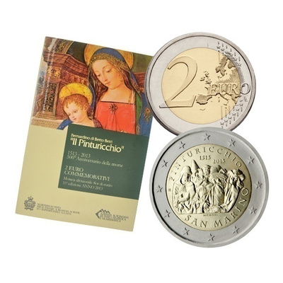 ** SAN MARINO 2€ 2013 Pinturicchio kansiossa **