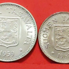 200 mk 1959 (hyvä likaa) + 100 mk 1960 (hyvä, likaa). (KD8) - pikkukuva 2