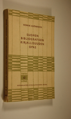 Henrik Grönroos : Suomen bibliografisen kirjallisuuden op...
