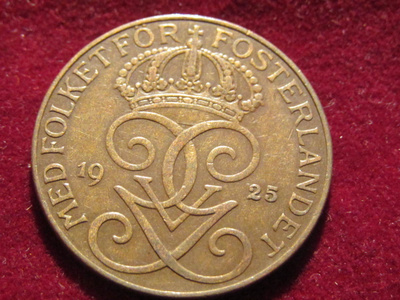 5 öre 1925. Ruotsi-Sweden