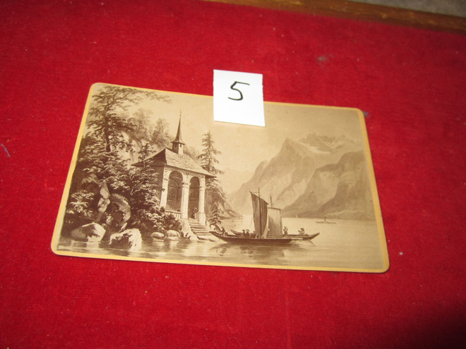 VANHA VISIITTIKORTTI Tellskapelle-kappel  v 1873