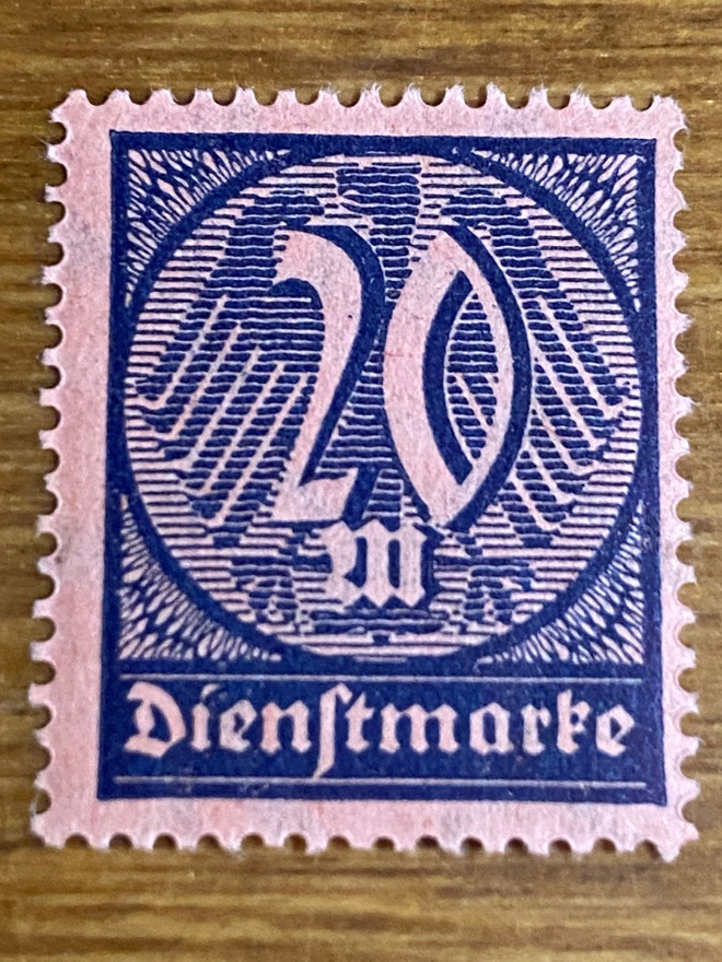 SAKSA REICH 1922 VIRKAMIESMERKKI**