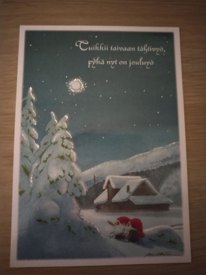 Joulu kortti,kulkematon.