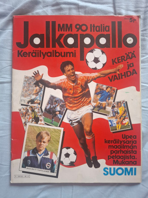 Semic Jalkapallo MM 90 Italia-keräilyalbumi (yli 60% täynnä)