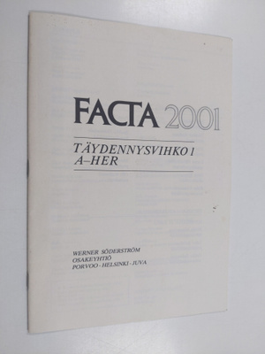 Facta 2001 : Täydennysvihko a : A-Her