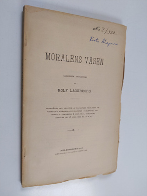 Rolf Lagerborg : Moralens väsen