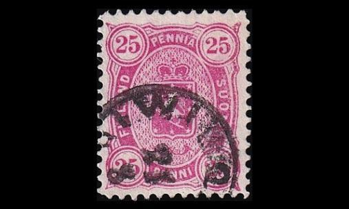 19LBa o Leimapaino 25p Wiborg (12½) (1875)