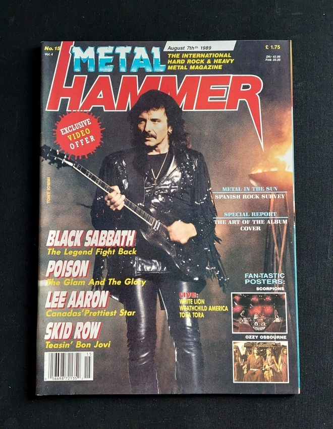 Metal Hammer '89 - Sis.julisteet. Ozzy , Scorpions ...