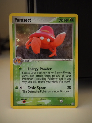 Pokemon kortti Parasect EX FireRed & Leafgreen reverse