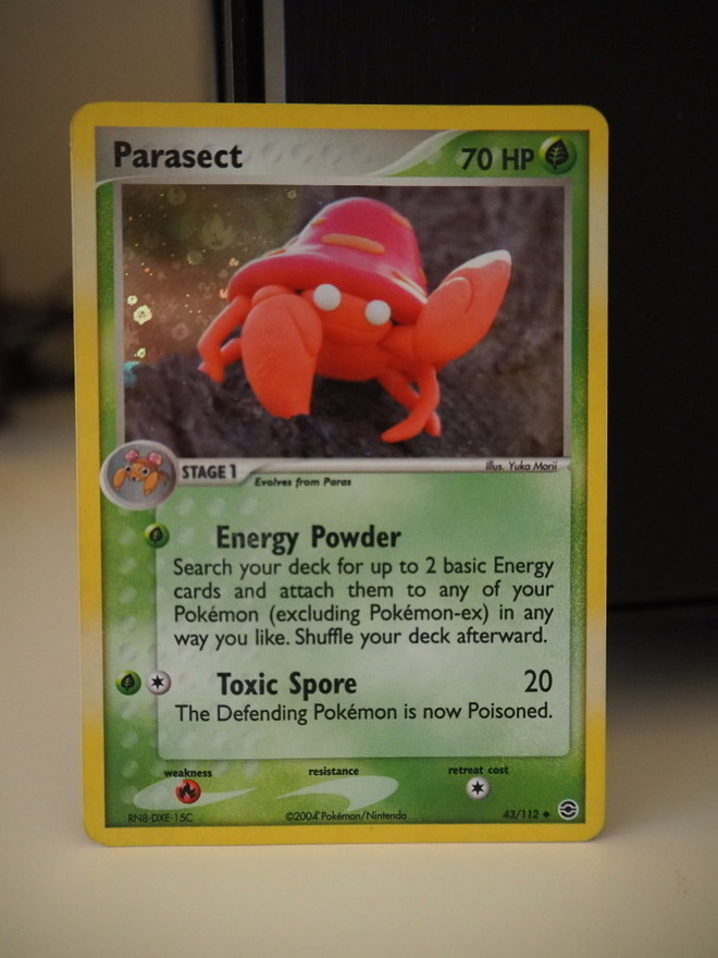 Pokemon kortti Parasect EX FireRed & Leafgreen reverse