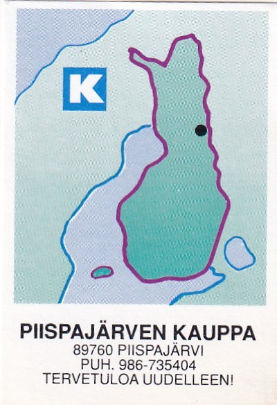 Piispajärvi, Piispajärven kauppa , Kesko,Kartta  1/15