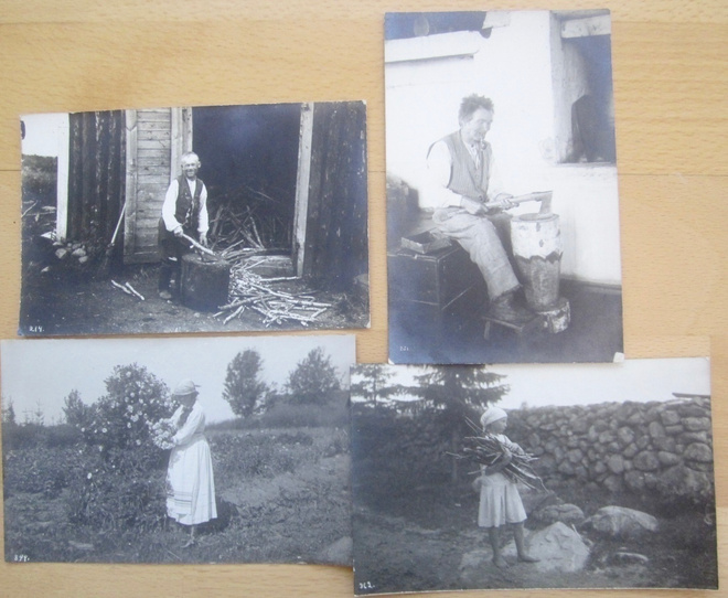 4 VANHAA Postikorttia Suomen Maalaistyypit 1920-l