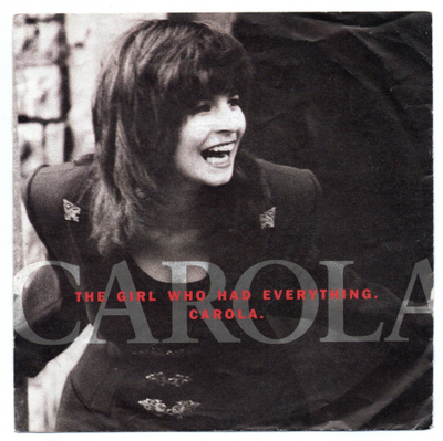Single. CAROLA  HÄGGKVIST  One more chance/The girl who had