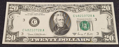USA 1969 20 dollaria UNC