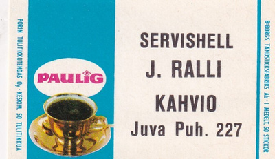 Juva, J. Ralli. Servishell.  s58