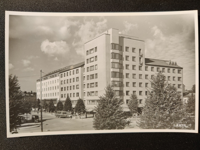 VANHA Postikortti Lahti 1950-l Alkup.Mallikappale