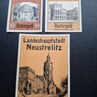 Saksa Reutergeld Landeshauptstadt Neustrelitz 3 seteliä 1922 - pikkukuva 1