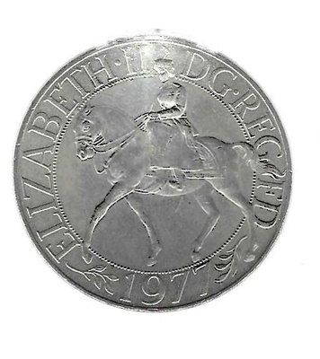 ENGLANTI 25 NEW PENCE 1977 SILVER JUBILEE QUEEN ELIZABETH II