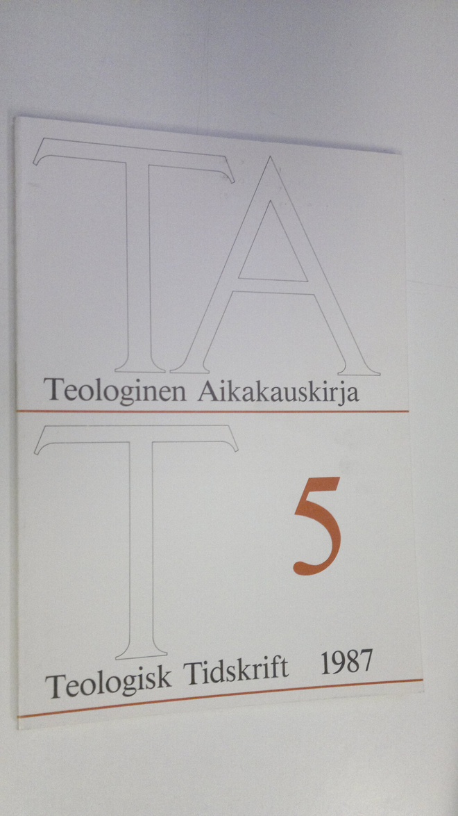 Teologinen aikakauskirja 5/1987