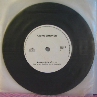 Single: Simonen, Kauko - Rakkauden yö / Muisto