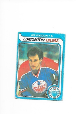 1979-80 OPC #183 Lee Fogolin Edmonton Oilers gooni