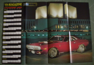 Kalenterijuliste - V8 Magazine 1985