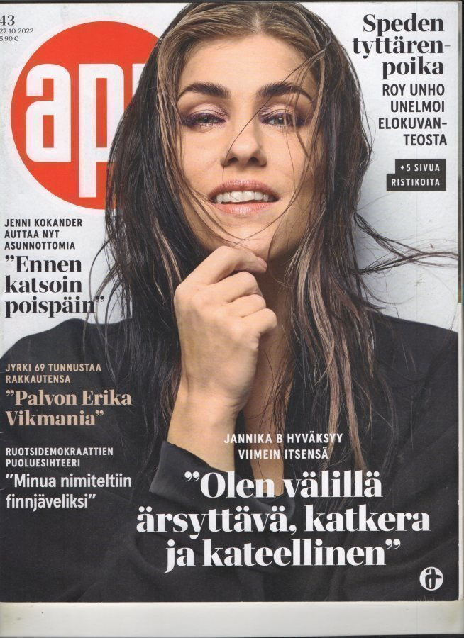 Apu n:o 43 2022 Jannika B. Speden tyttären poika Roy Unho