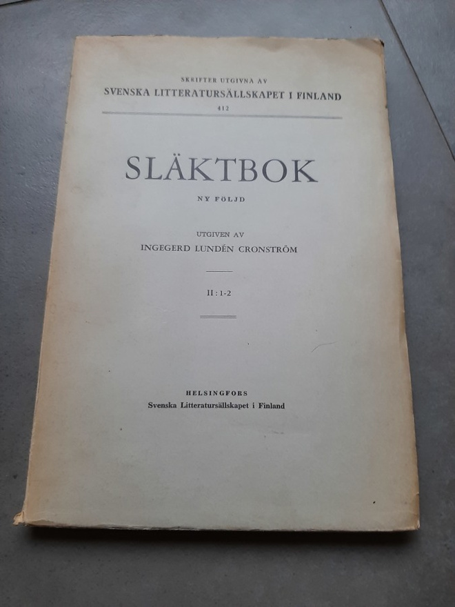Släktbok - ny följd II:1-2 (v. 1964)