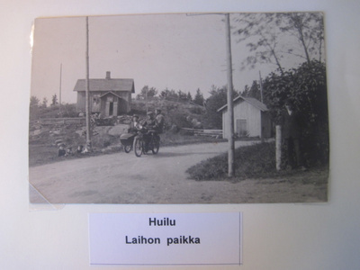 VANHA Postikortti Lieto Huilu 1920-l Moottoripyörä