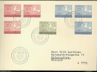 Ruotsi Mi 413-5 FDC