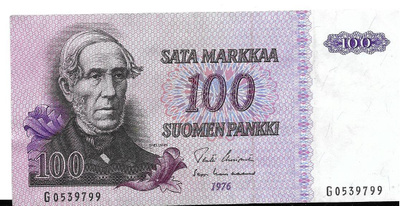 Suomi 100 markkaa 1976