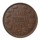 10 Penniä 1912 - OK kunto! - pikkukuva 1