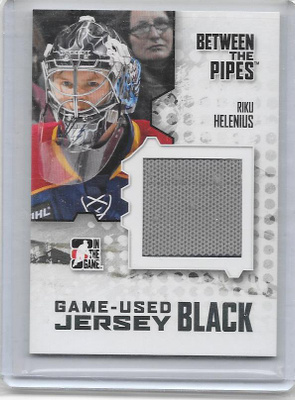 2009-10 ITG BTP Game Used Black #M-16 Riku Helenius paita