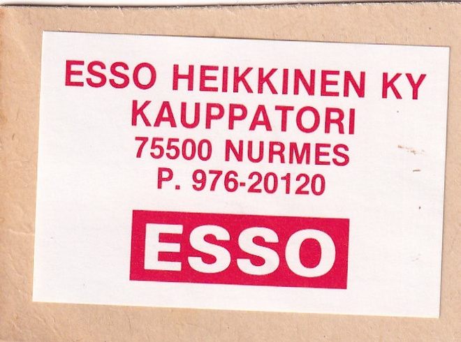 Nurmes,  ESSO Heikkinen Ky,   b428